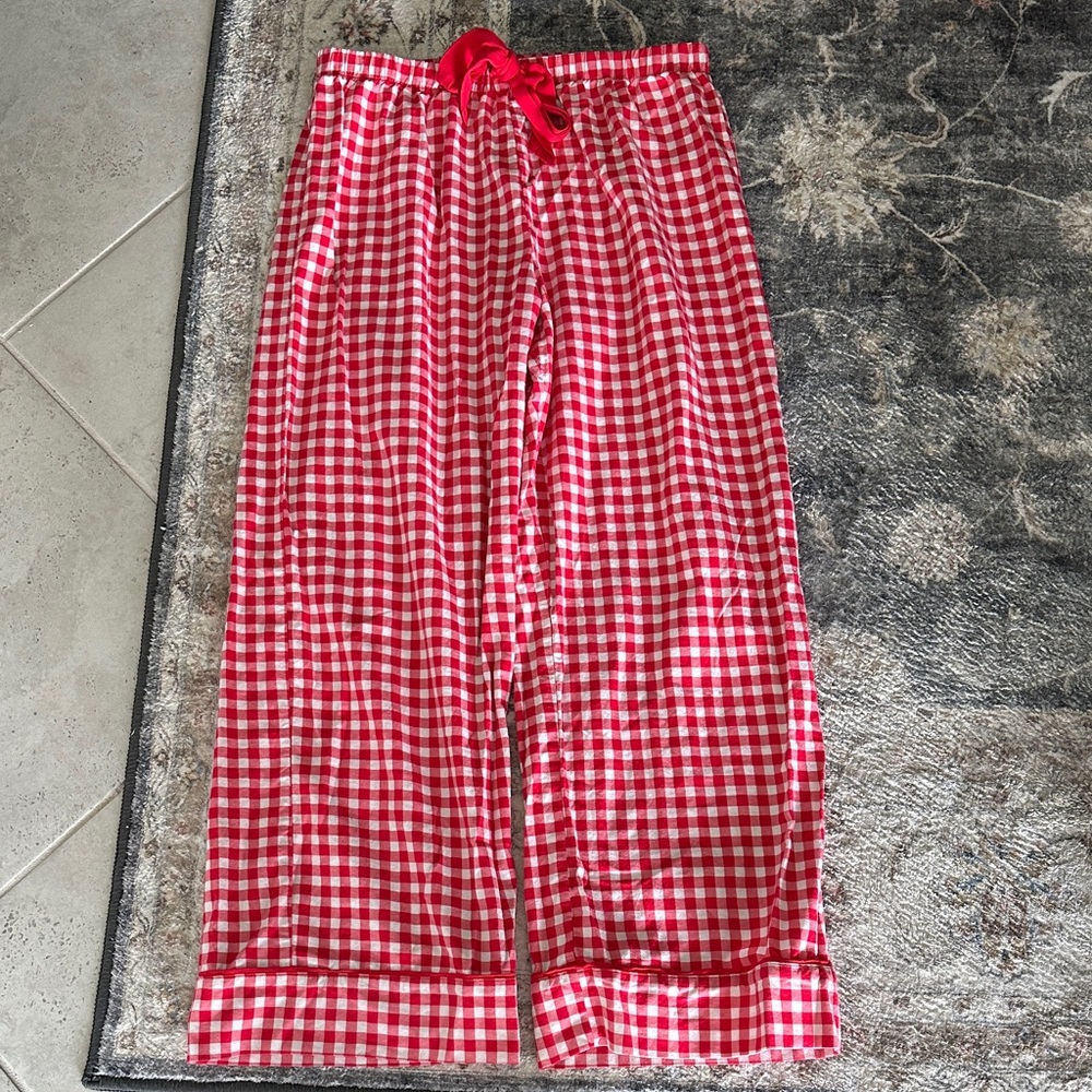 Francesca's Red & White Kelly  Gingham Pajama Pants